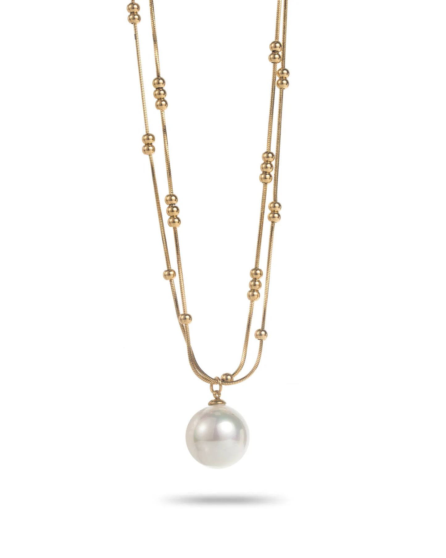 Collier Perle -  Doré