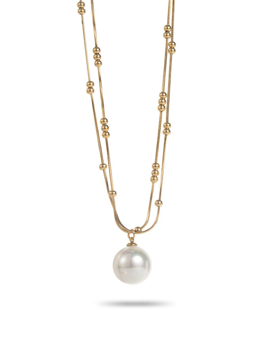 Collier Perle -  Doré
